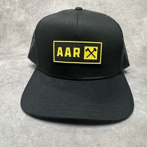 All American Roughneck AAR Performance Trucker Hat No Problems Just Work Yellow